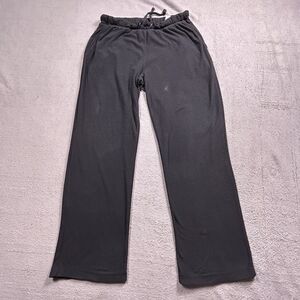 Daniel Buchler Lounge Pants Mens Large Black Fleece Sweatpants Sleepwear